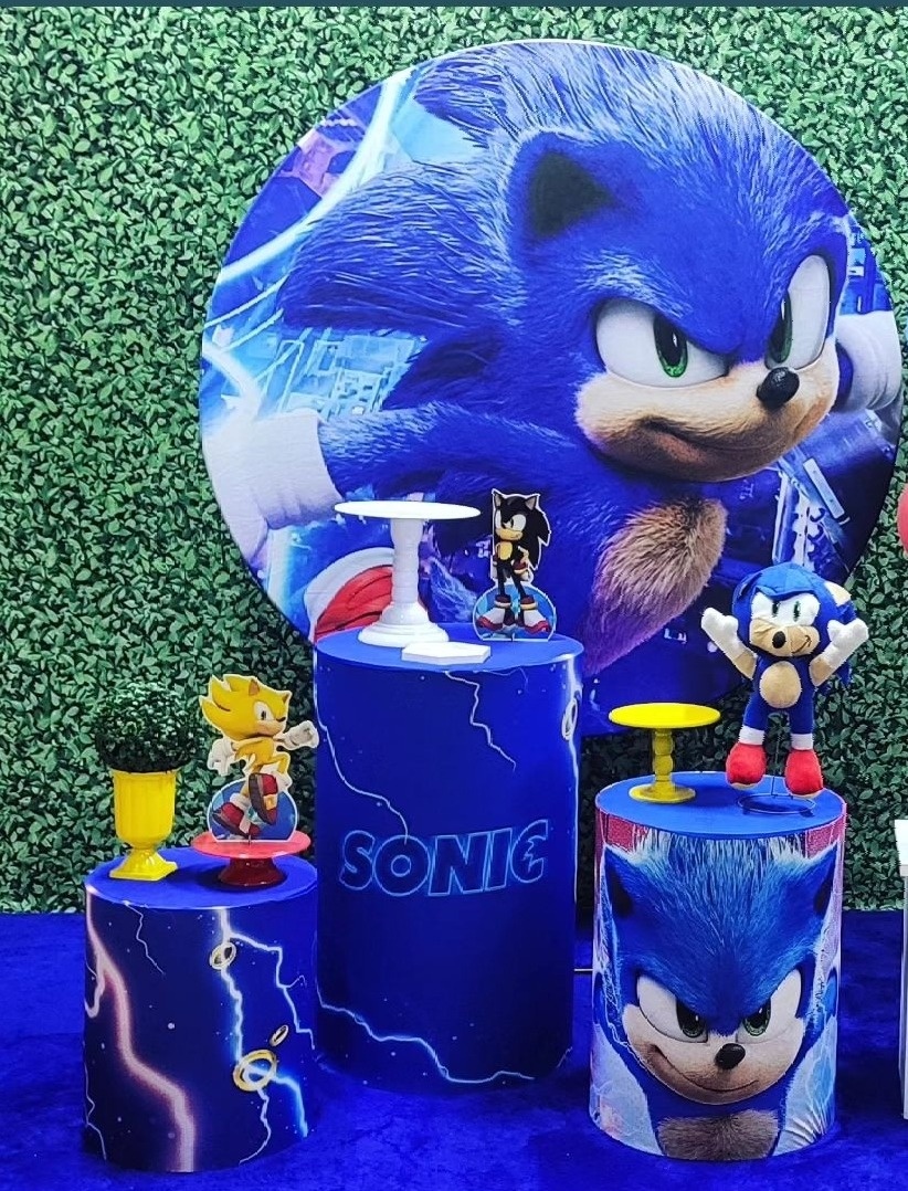 Sonic Mod.1 - Kit Prata     - Up Decor Pegue e Monte