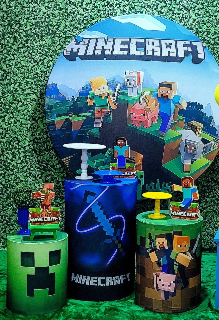 Minecraft  - Kit Prata  - Up Decor Pegue e Monte