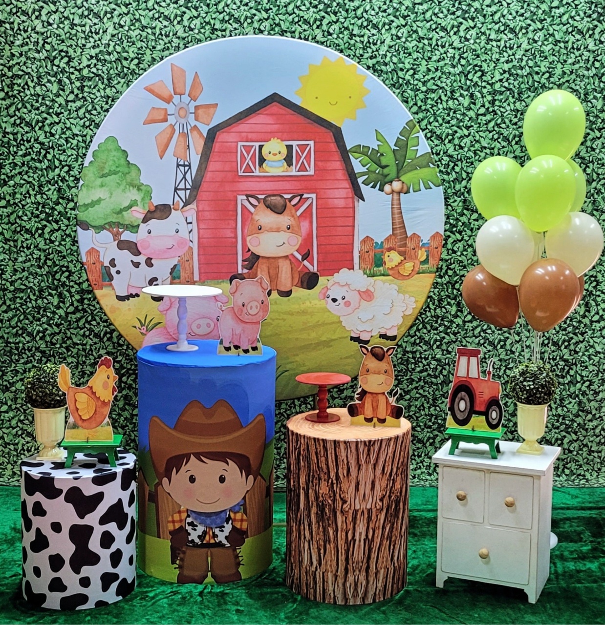 Fazendinha Menino Mod.1 - Kit Ouro    - Up Decor Pegue e Monte