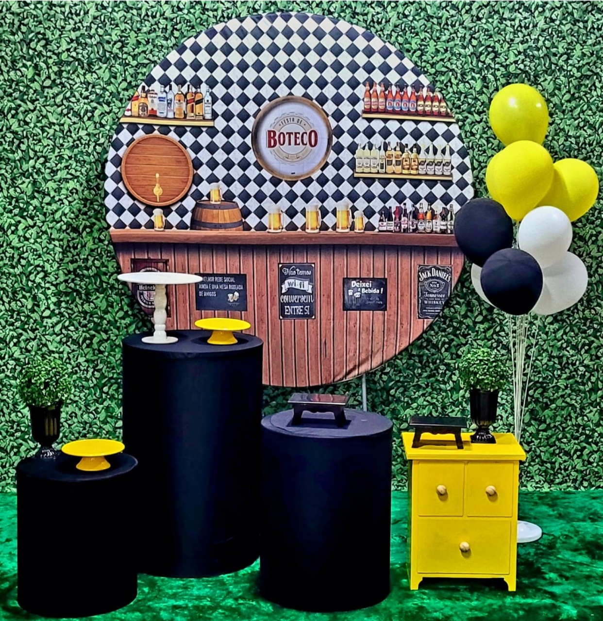 Boteco Mod.1L - Kit Ouro - Up Decor Pegue e Monte