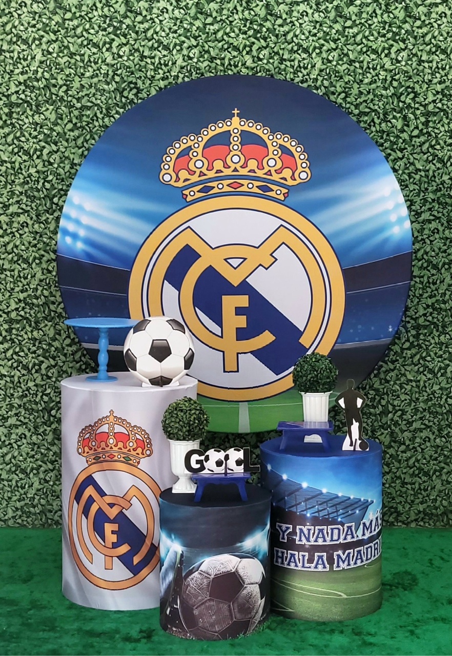 Real Madrid - Kit Prata  - Up Decor Pegue e Monte