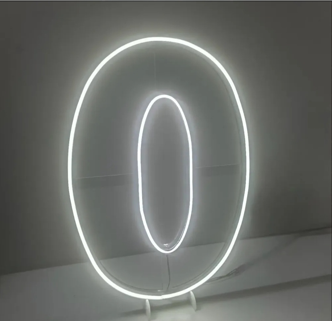 Número "0" (Zero) Led - Up Decor Pegue e Monte
