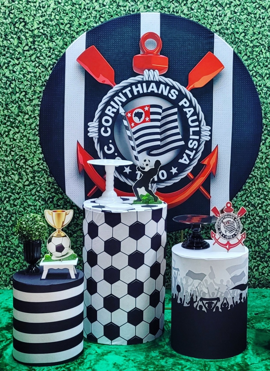 Corinthians - Kit Prata   - Up Decor Pegue e Monte