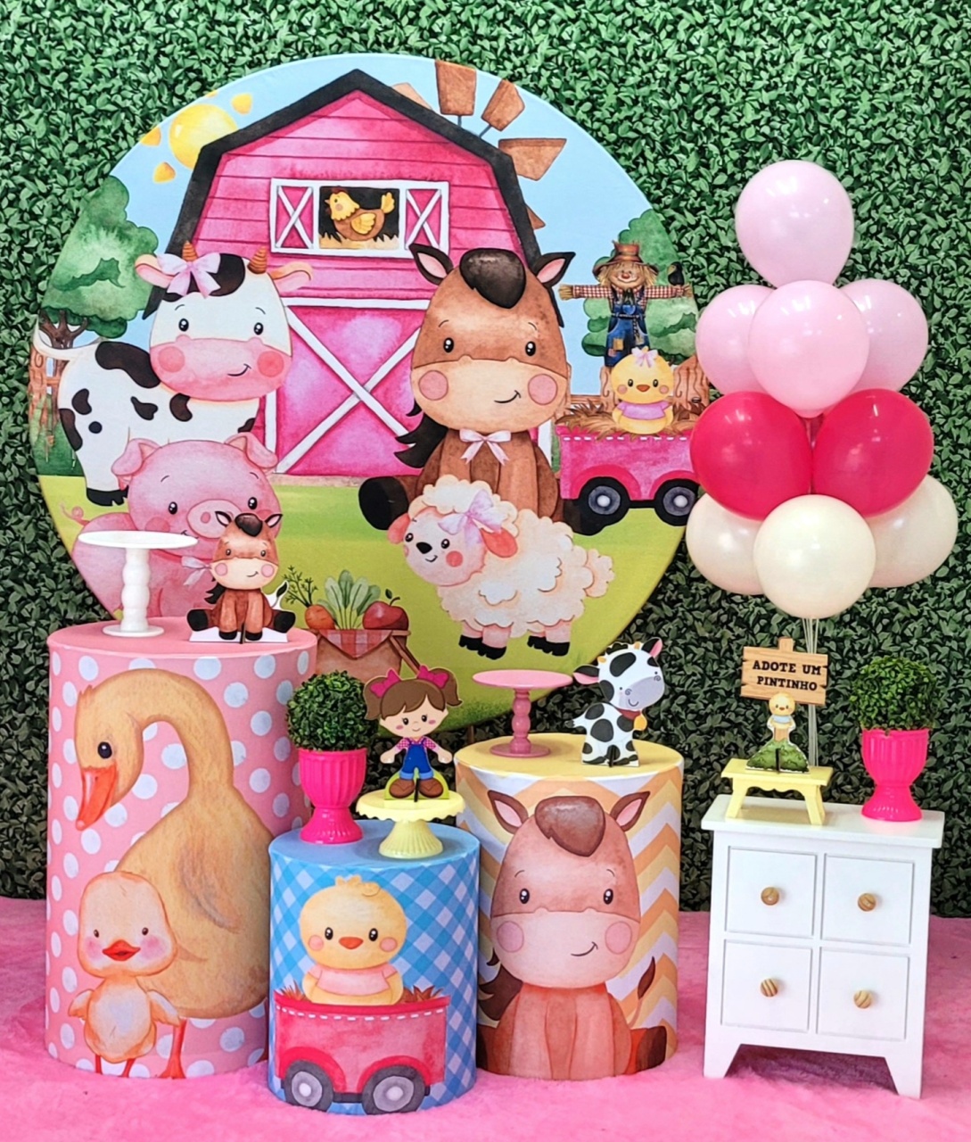 Fazerndinha Rosa - Kit Ouro    - Up Decor Pegue e Monte