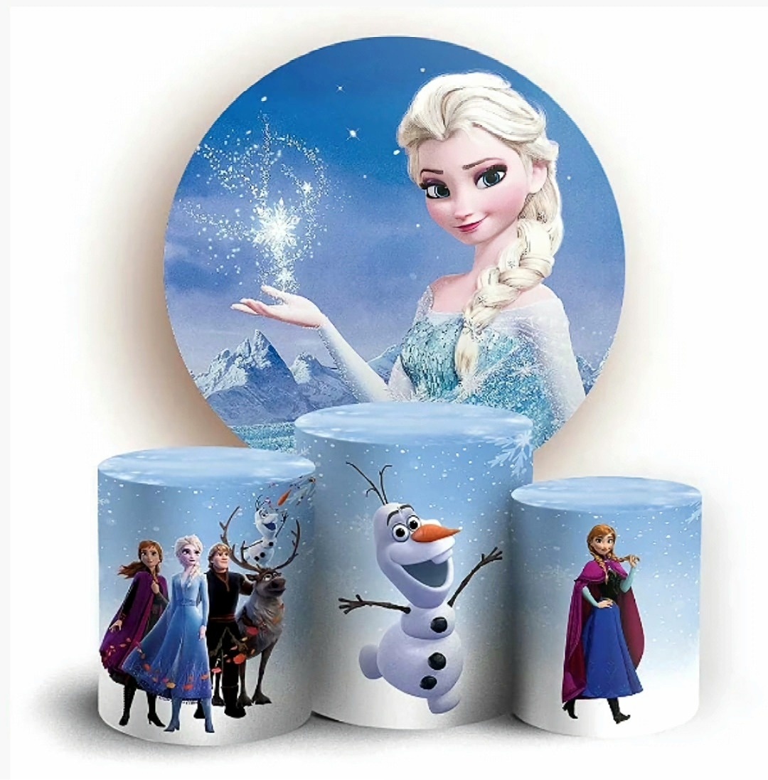 Frozen Mod.2 - Kit Prata    - Up Decor Pegue e Monte