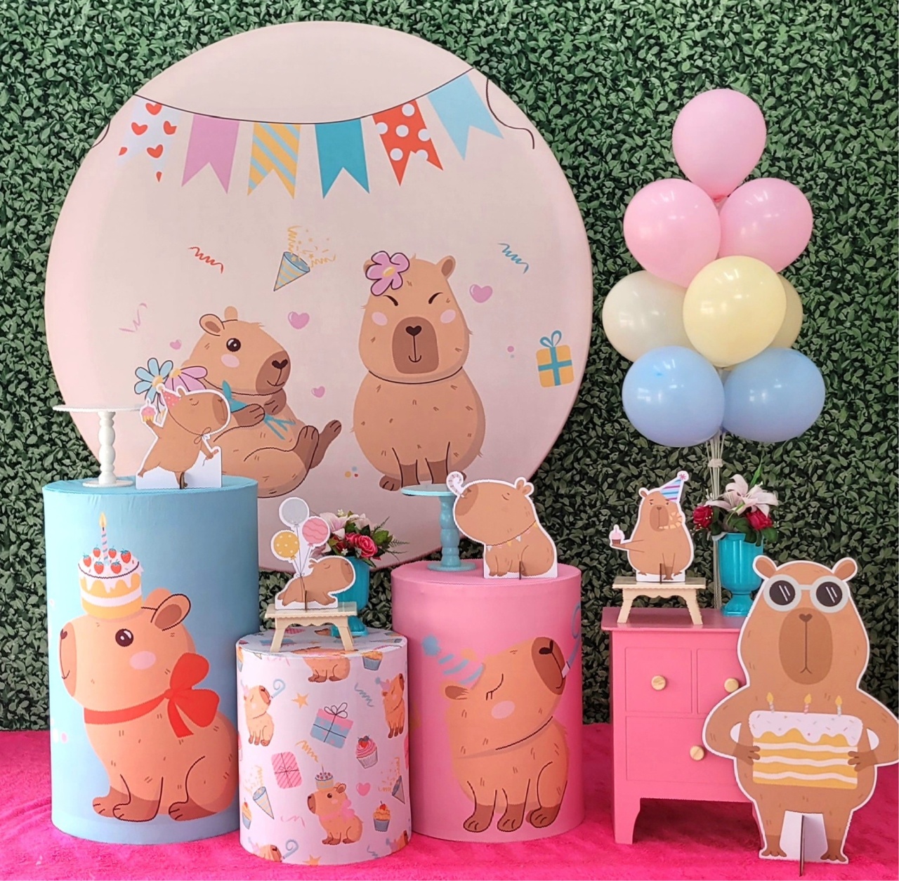 Capivara - Kit Ouro   - Up Decor Pegue e Monte
