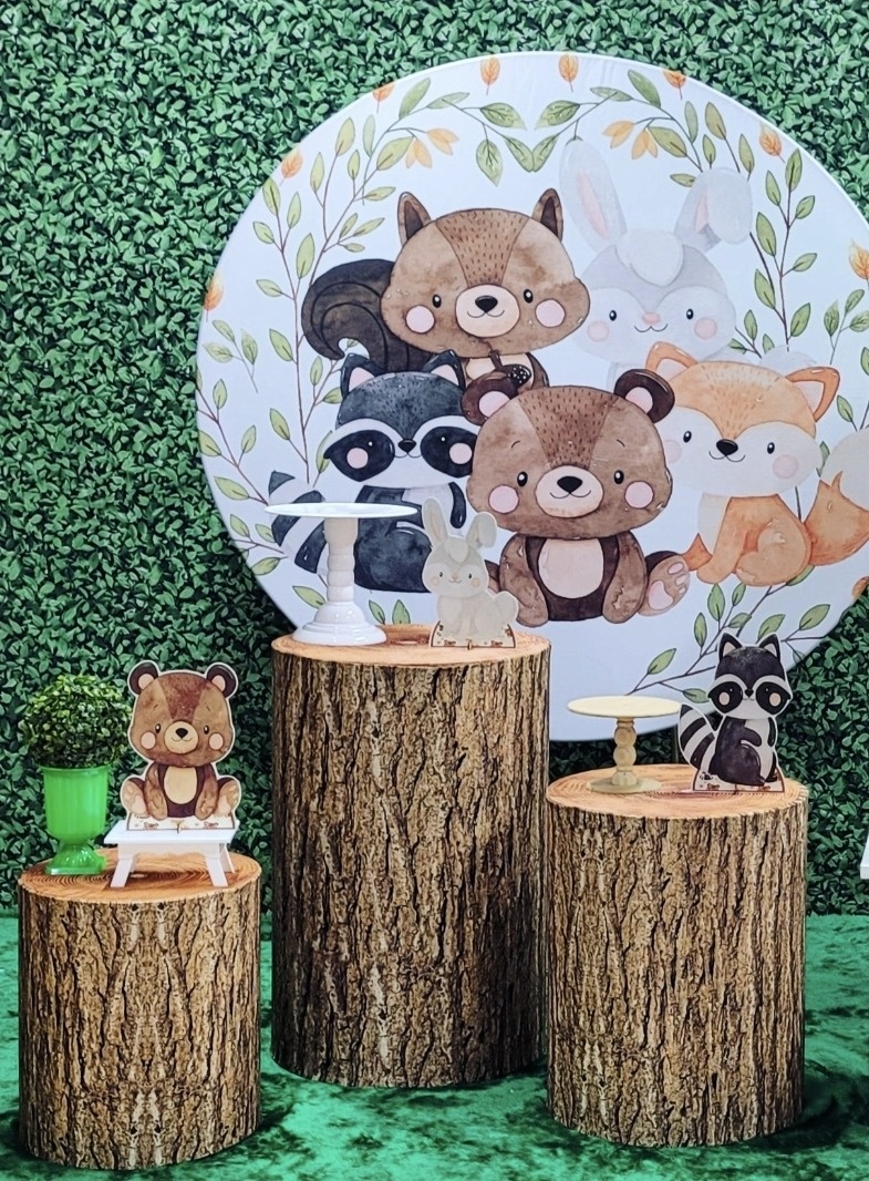 Bosque Encantado Menino - Kit Prata  - Up Decor Pegue e Monte