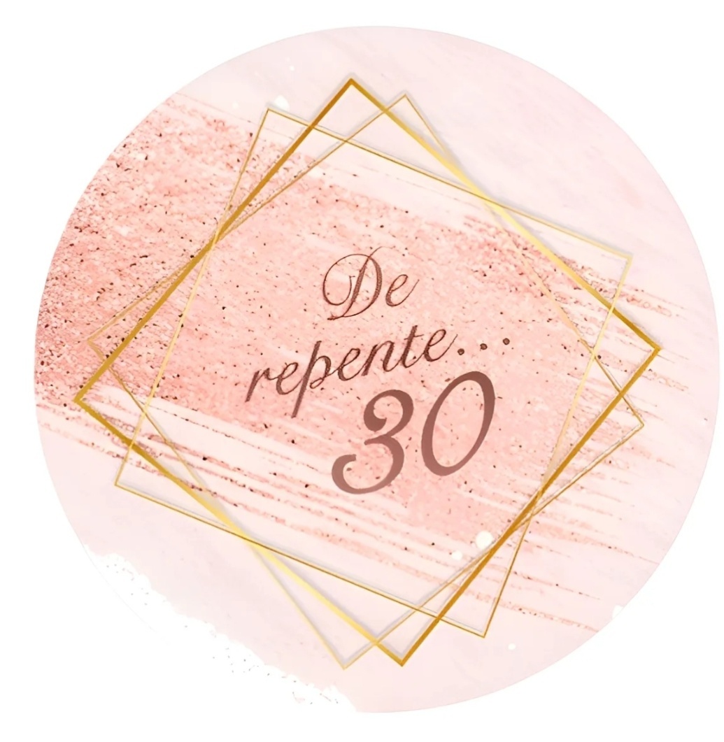 de Repente 30 Salmão - Kit Prata    - Up Decor Pegue e Monte
