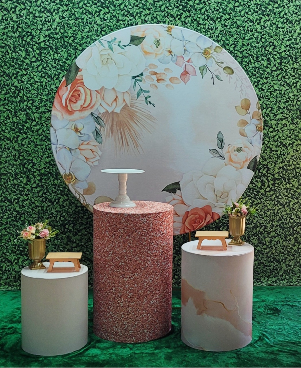 Floral Salmão - Kit Prata   - Up Decor Pegue e Monte