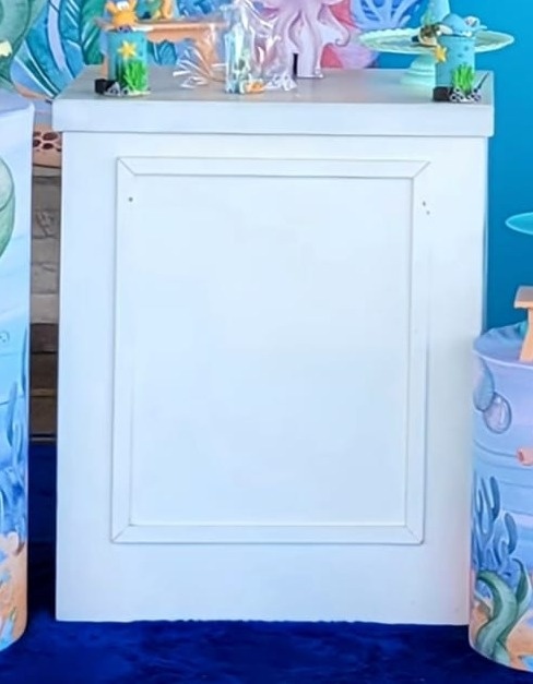 Mesa Boiserie Branca  - Up Decor Pegue e Monte