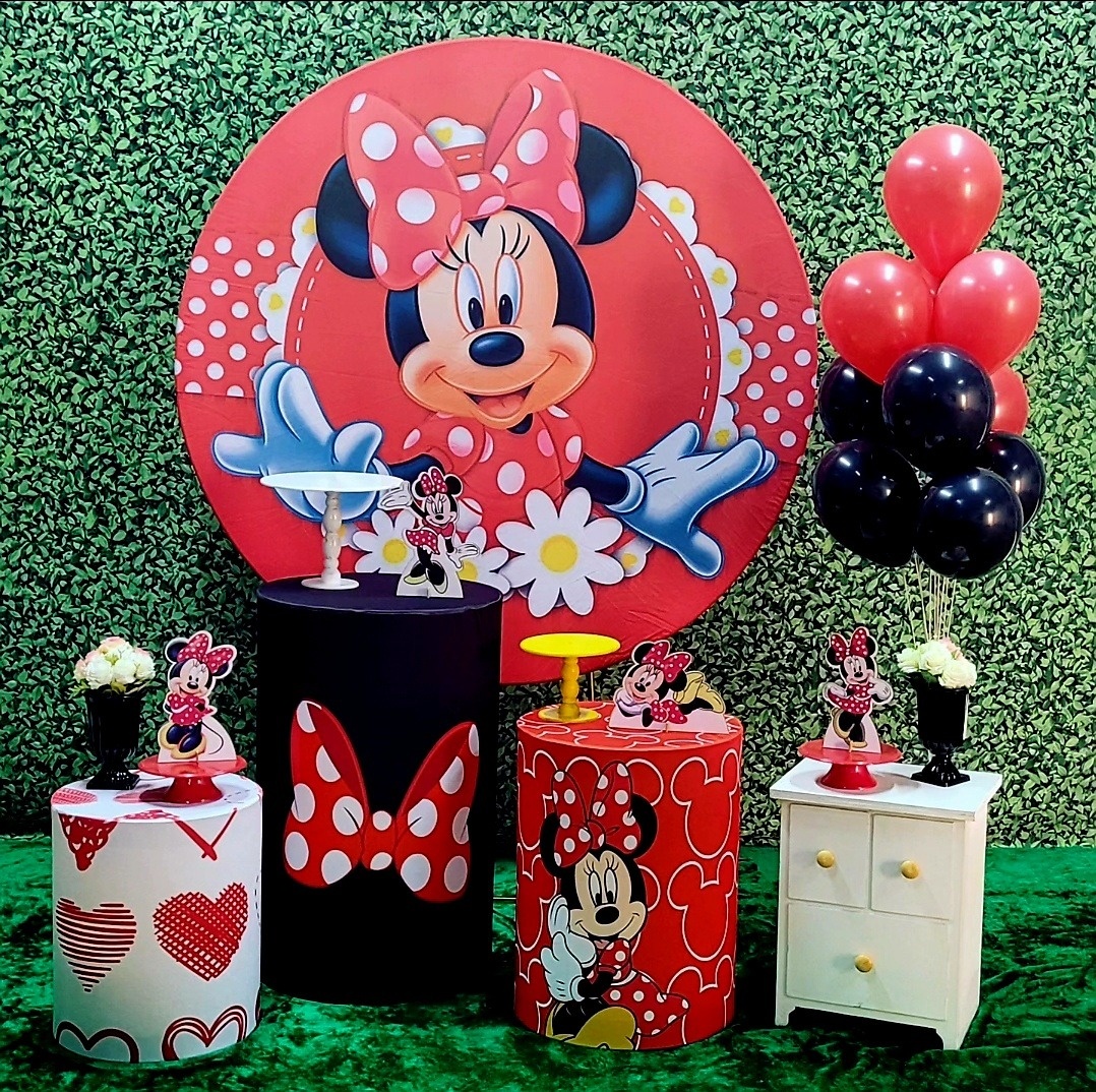 Minnie Vermelha - Kit Ouro - Up Decor Pegue e Monte