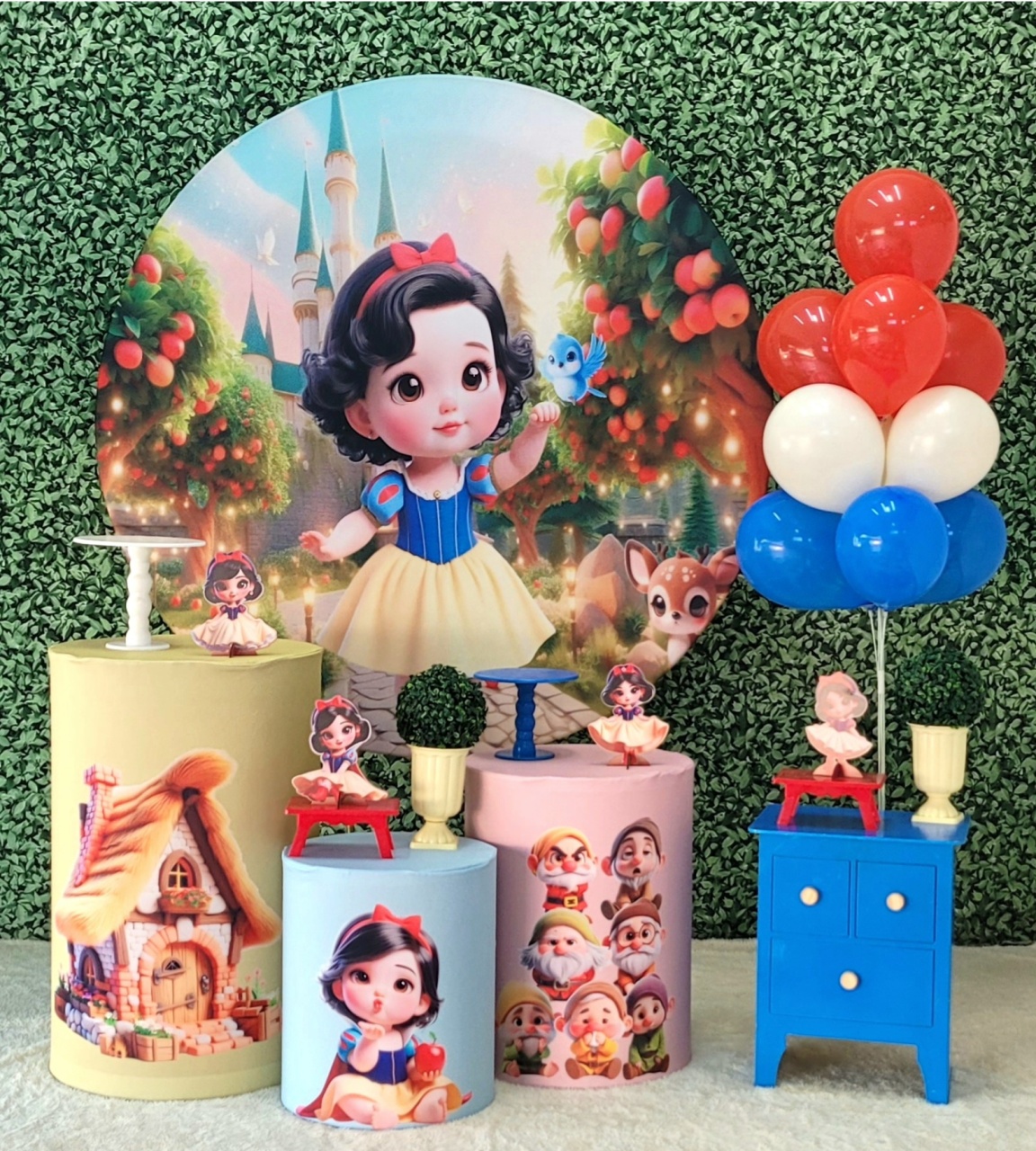 Branca de Neve Cute - Kit Ouro  - Up Decor Pegue e Monte