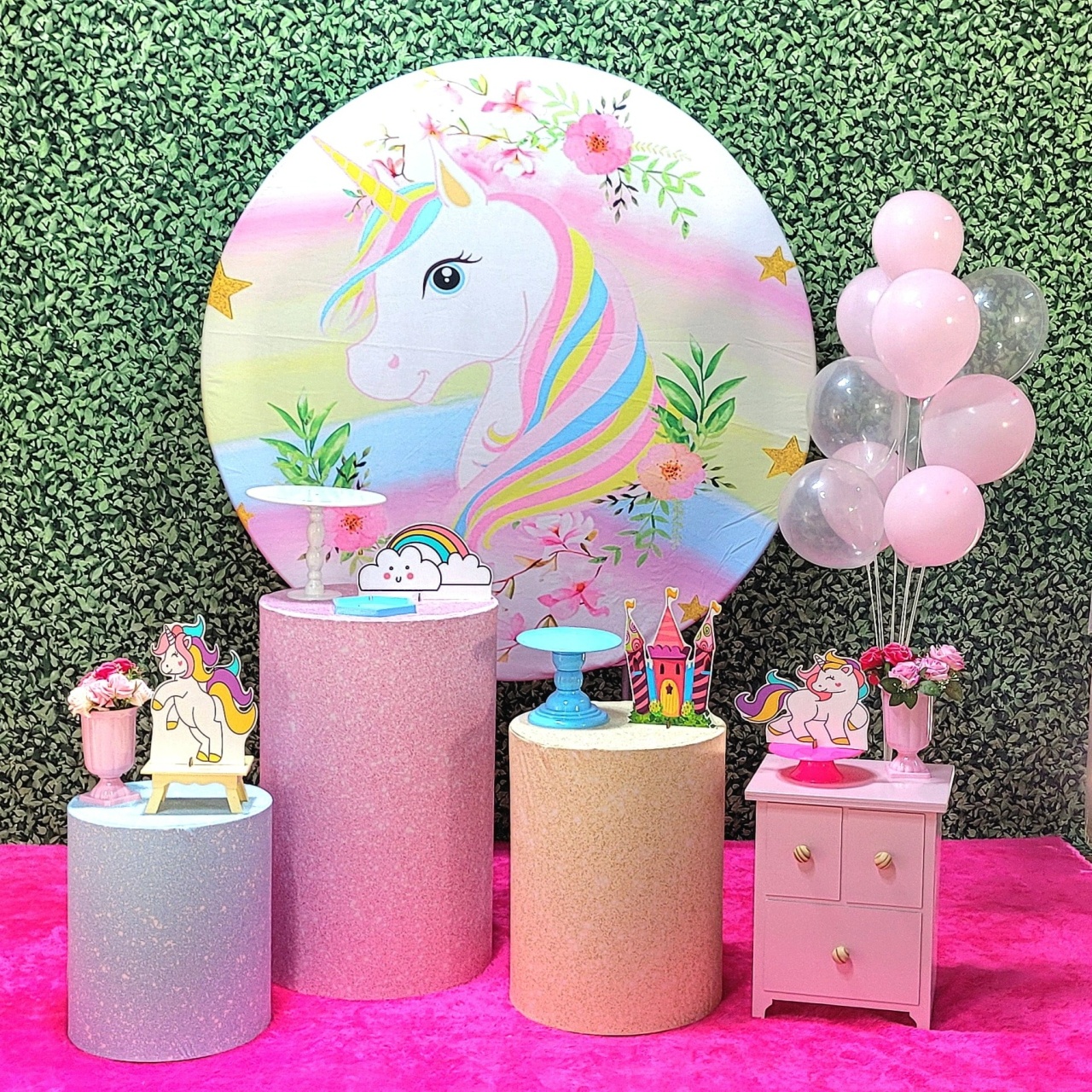 Unicórnio Mod.1 - Kit Ouro   - Up Decor Pegue e Monte