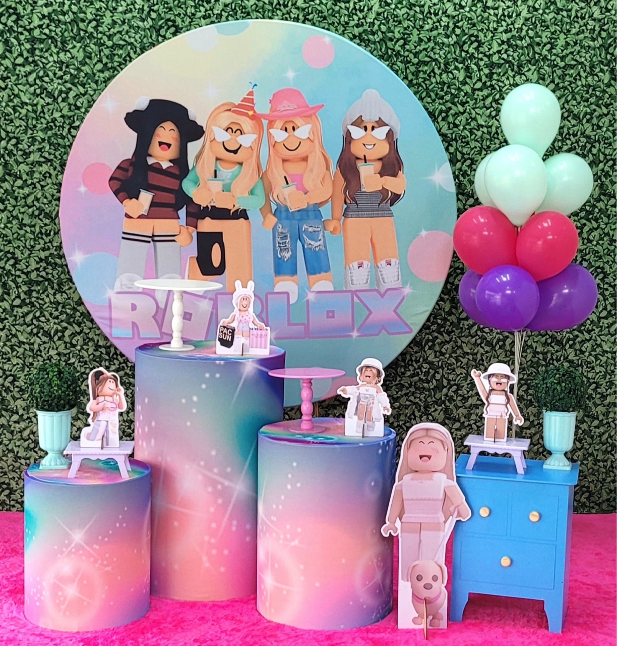 Roblox Menina - Kit Ouro  - Up Decor Pegue e Monte
