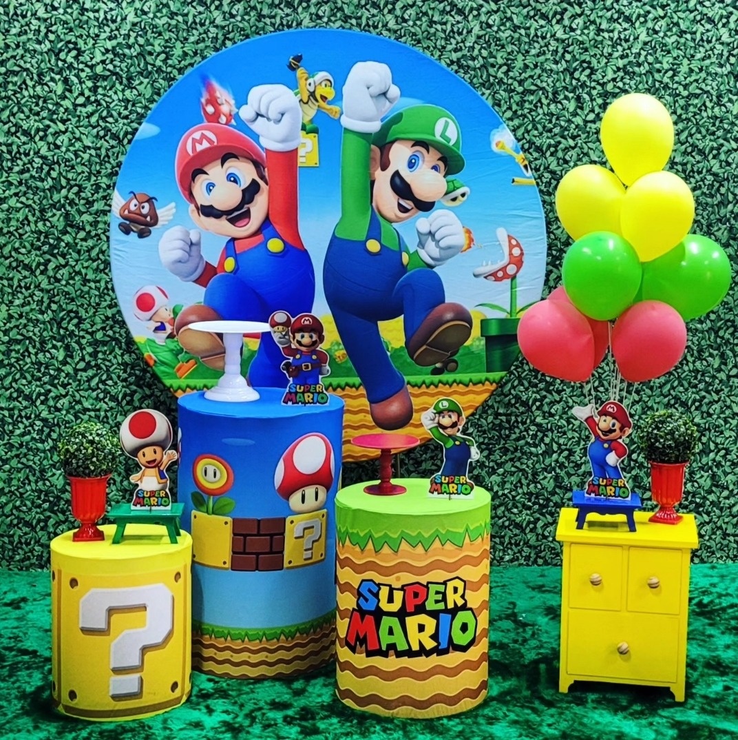 Super Mario - Kit Ouro     - Up Decor Pegue e Monte