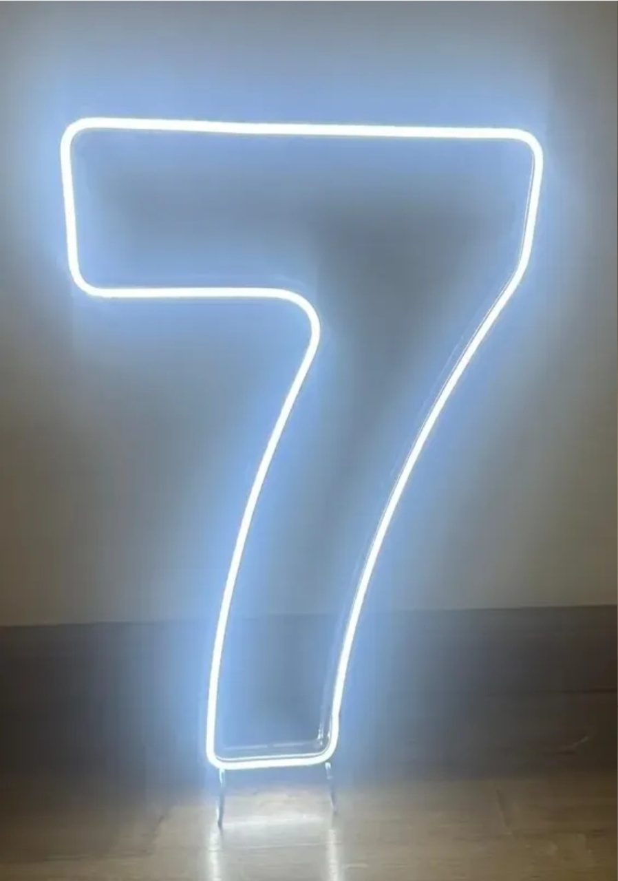 Número "7" Led - Up Decor Pegue e Monte
