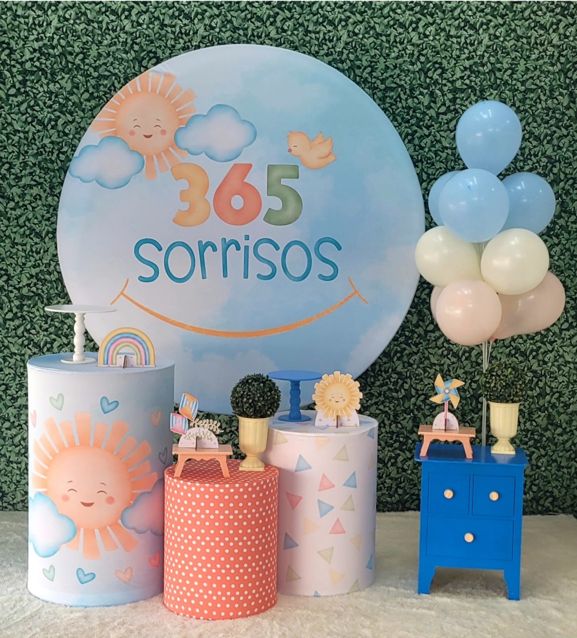 365 Sorrisos Menino - Kit Ouro   - Up Decor Pegue e Monte
