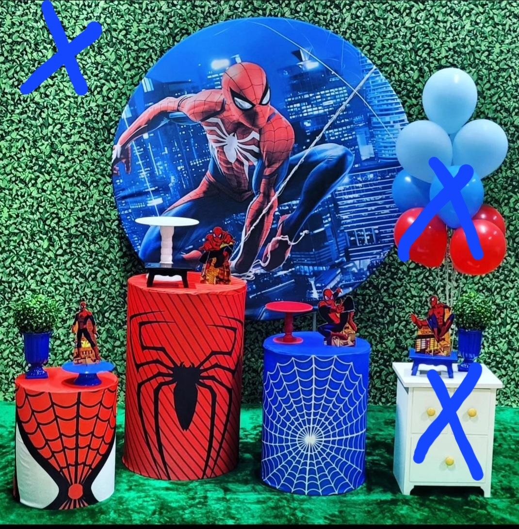 Homem Aranha (2) - Kit Prata - Up Decor Pegue e Monte