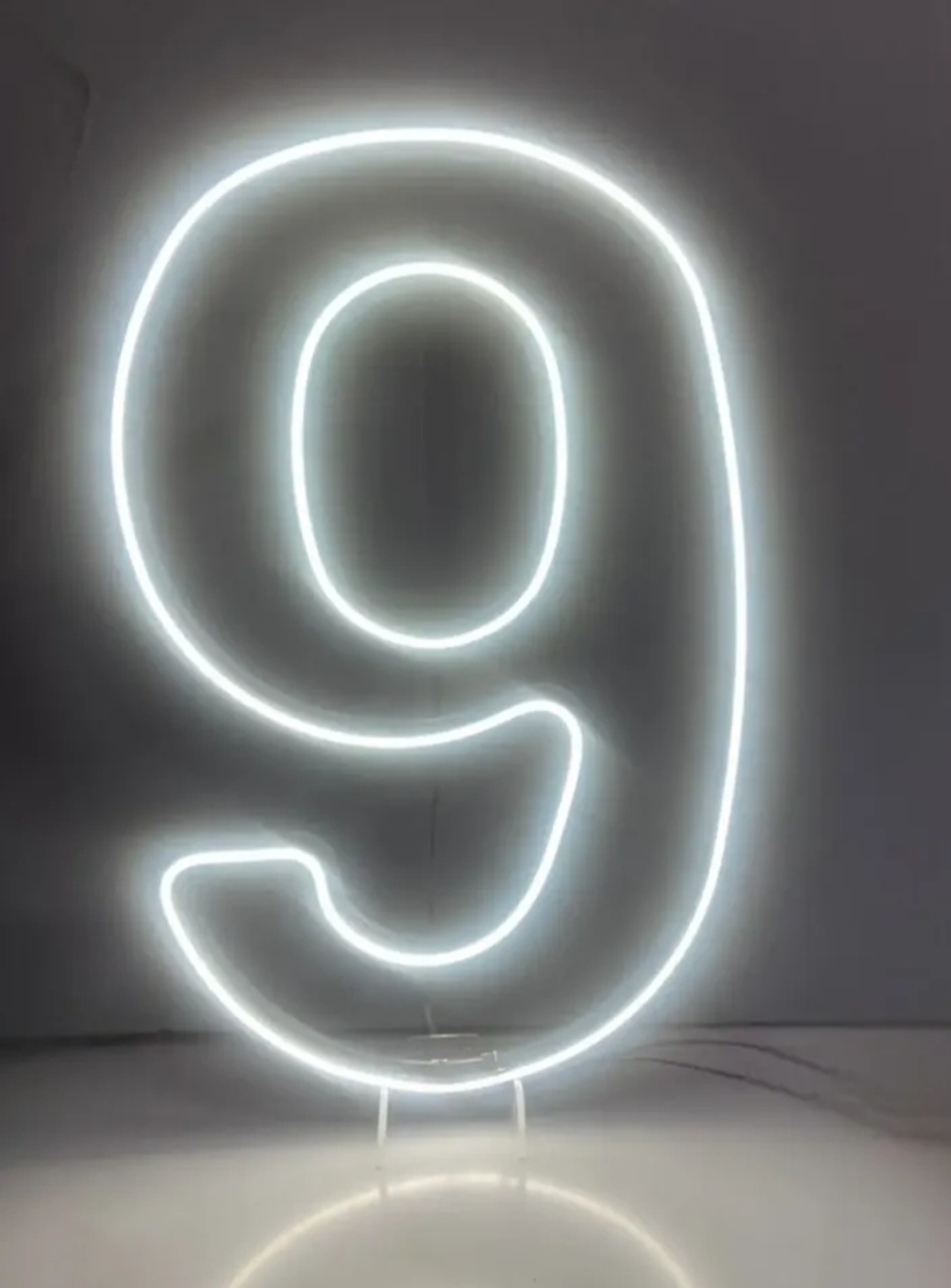 Número "9" Led - Up Decor Pegue e Monte