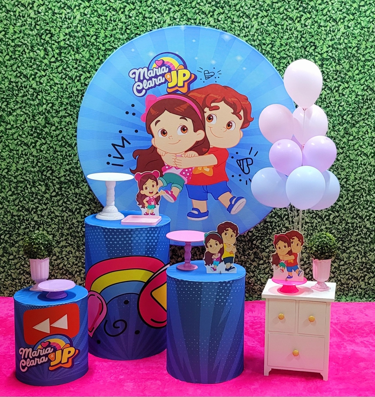 Maria Clara E Jp - Kit Ouro  - Up Decor Pegue e Monte
