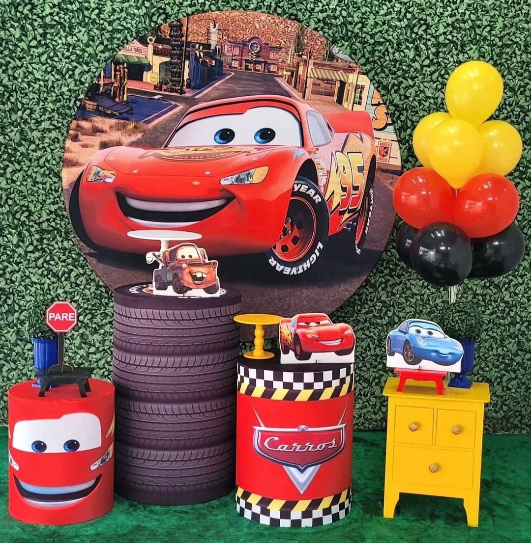 Relâmpago Mcqueen  Carros - Kit Ouro - Up Decor Pegue e Monte