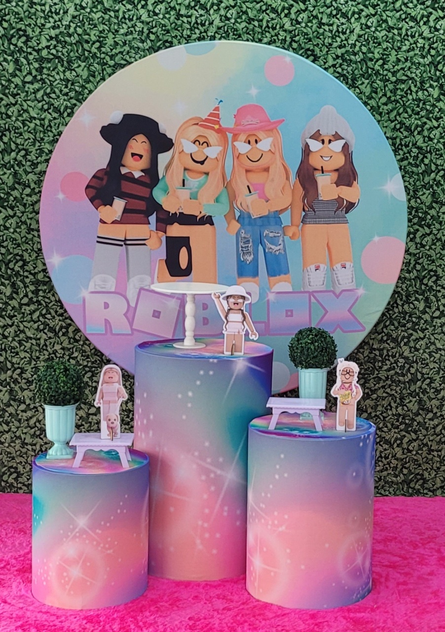 Roblox Menina - Kit Prata     - Up Decor Pegue e Monte