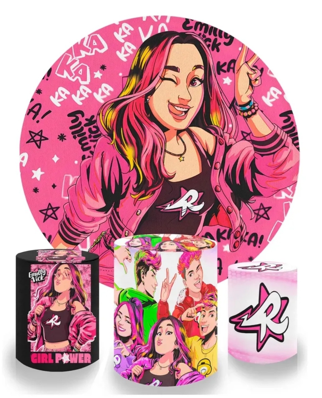 dos Rosas Mod.2 - Kit Prata - Up Decor Pegue e Monte