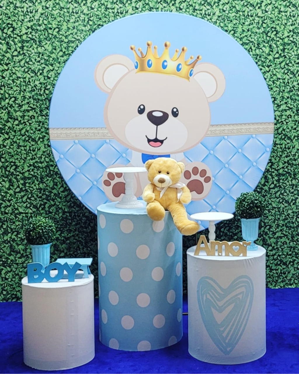 Urso Realeza - Kit Prata - Up Decor Pegue e Monte