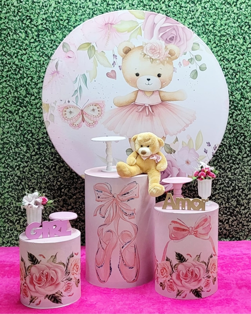 Ursinha Bailarina- Kit Prata - Up Decor Pegue e Monte