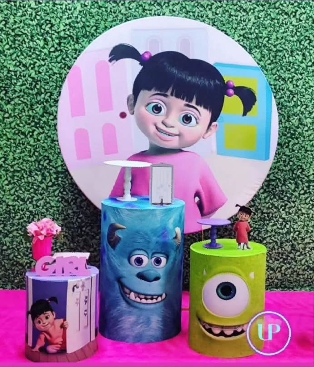 Monstros Sa Boo - Kit Prata     - Up Decor Pegue e Monte