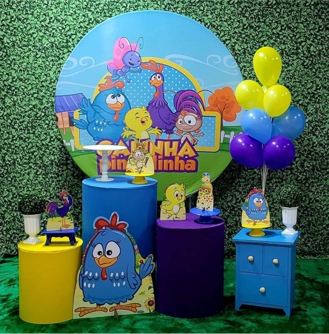 Galinha Pintadinha Menino- Kit Ouro - Up Decor Pegue e Monte