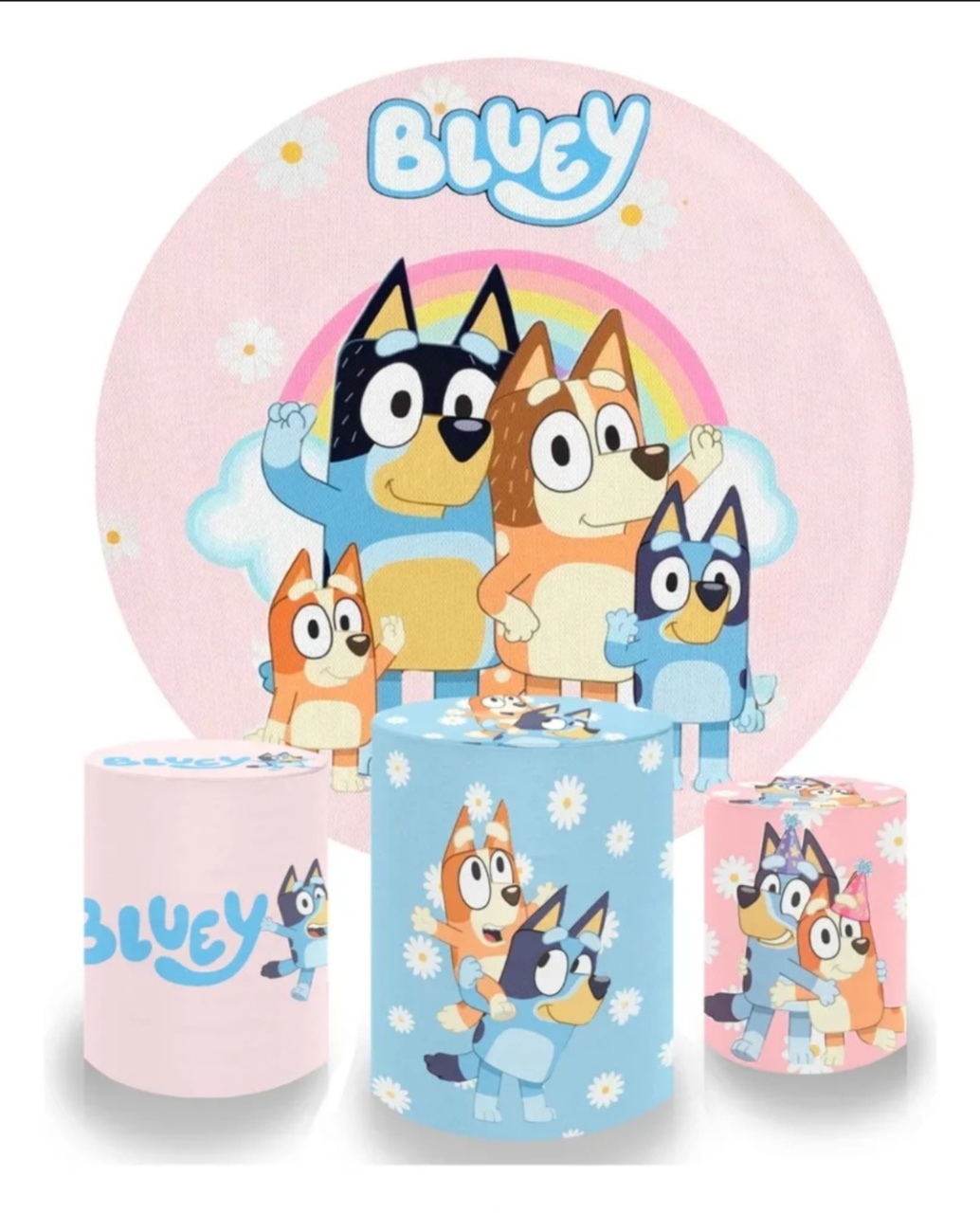 Bluey Rosa - Kit Ouro  - Up Decor Pegue e Monte