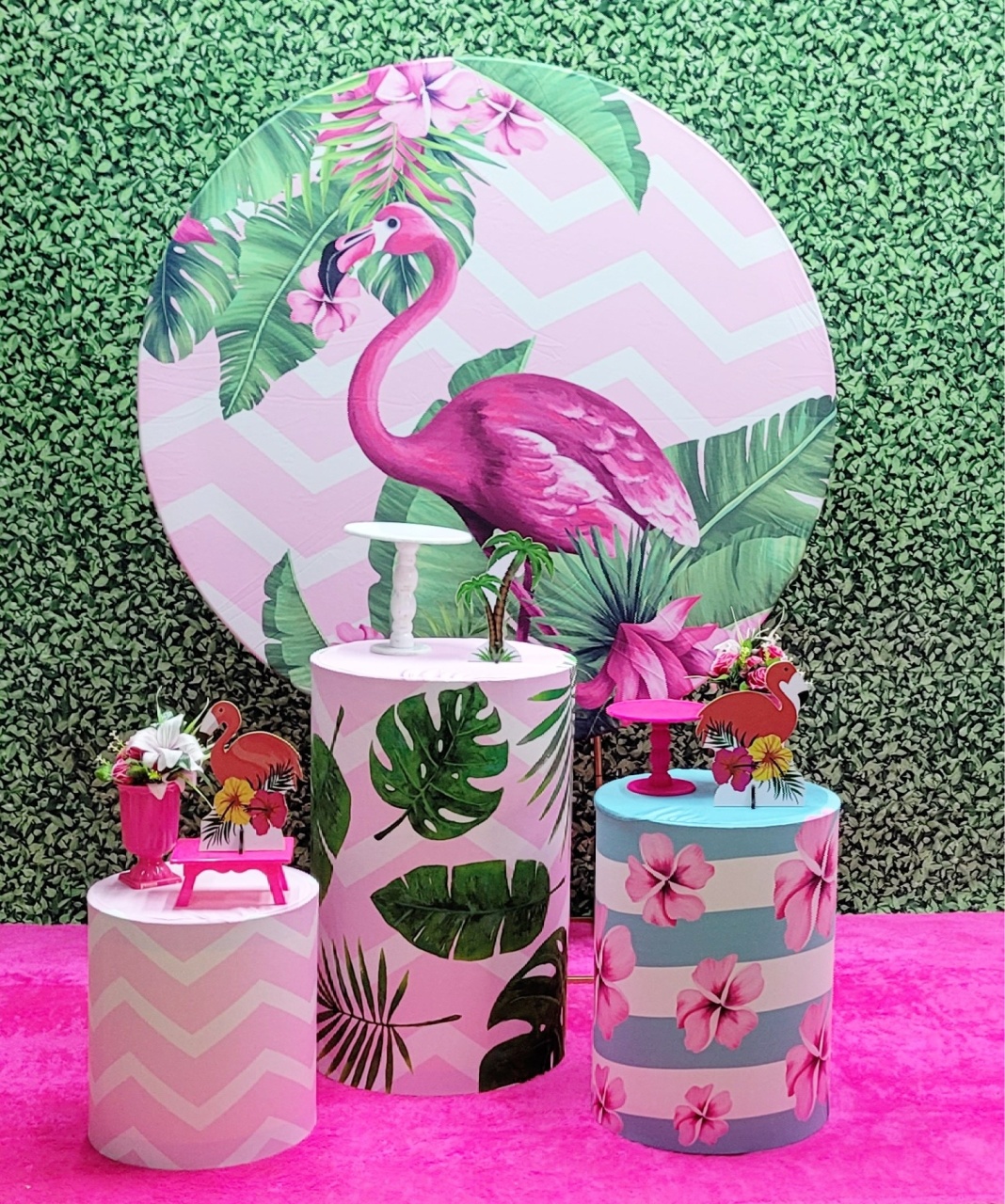 Flamingo - Kit Prata      - Up Decor Pegue e Monte