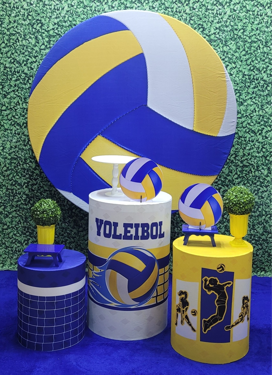Volei - Kit Prata     - Up Decor Pegue e Monte