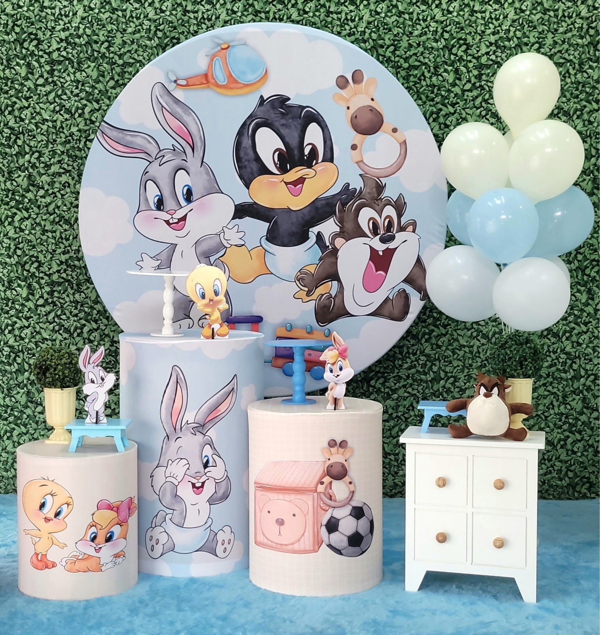 Baby Looney Tunes - Kit Ouro  - Up Decor Pegue e Monte