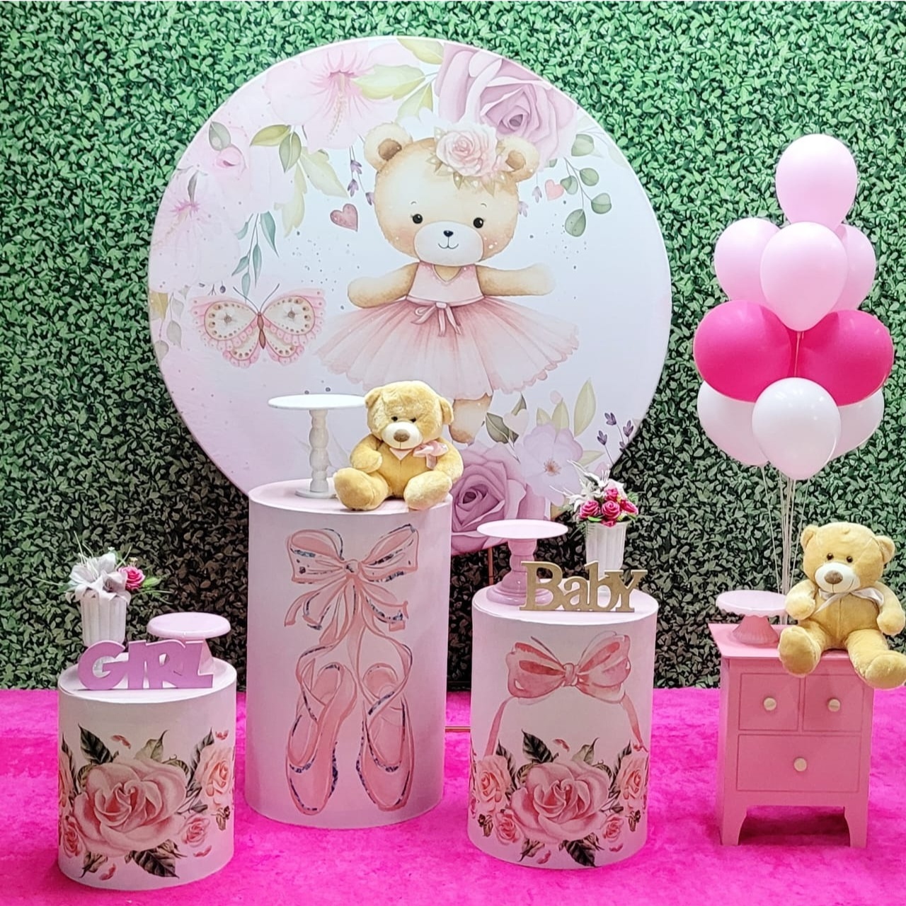 Ursa Bailarina - Kit Ouro - Up Decor Pegue e Monte