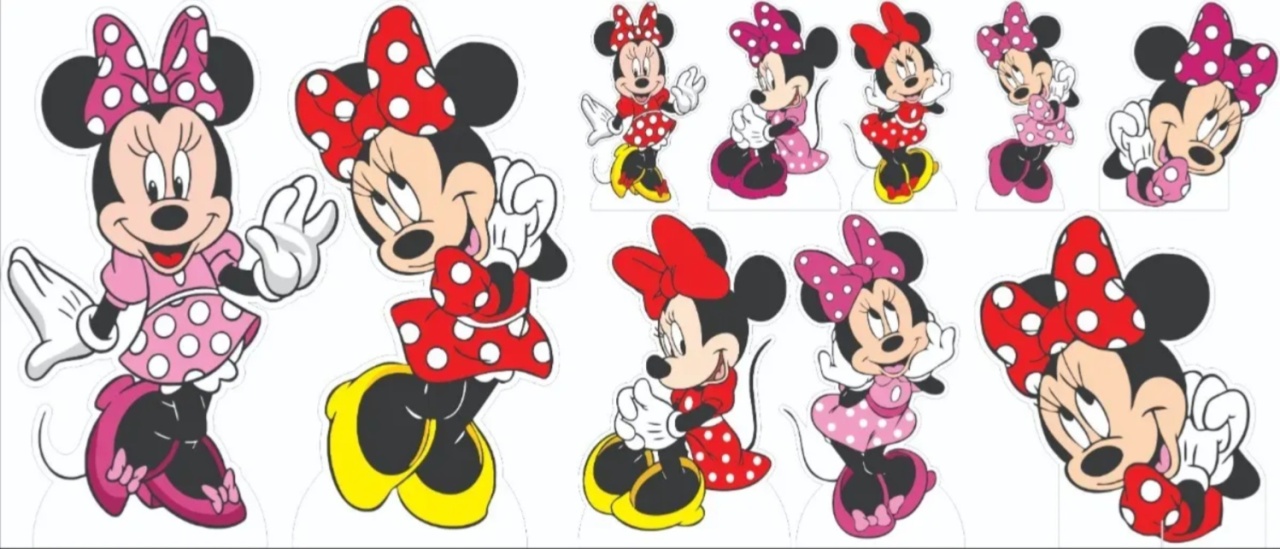 Mdf Minnie Rosa - Tutti Festas
