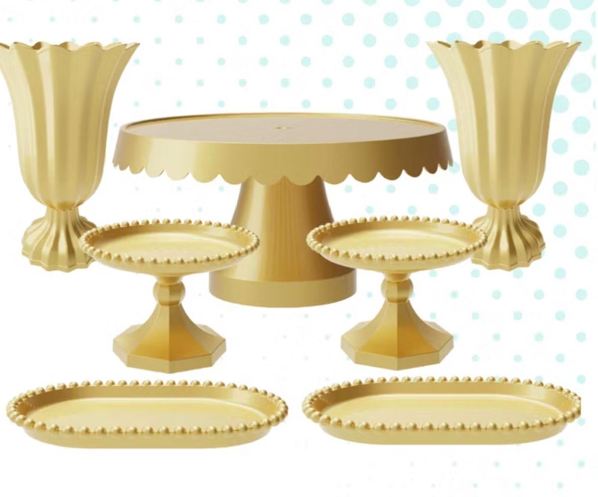 Kit Bandejas - Dourado - Tutti Festas