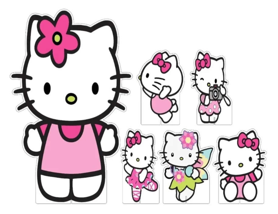 Mdf Hello Kitty - Tutti Festas