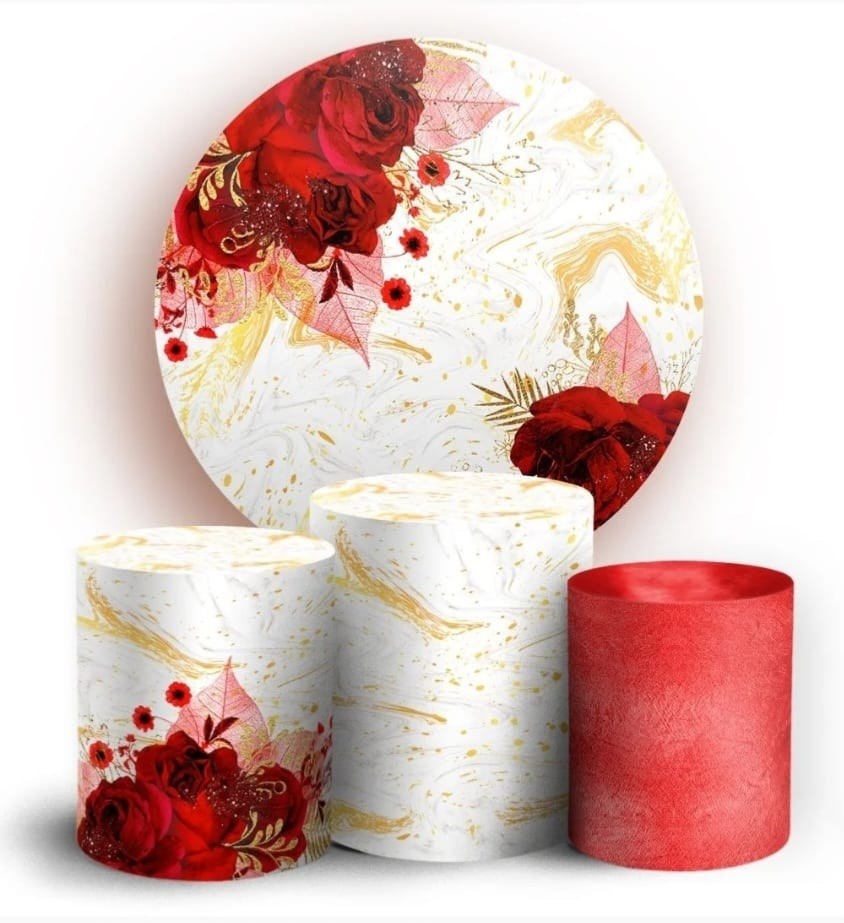 Floral Vermelho - Kit Fantástico - Tutti Festas