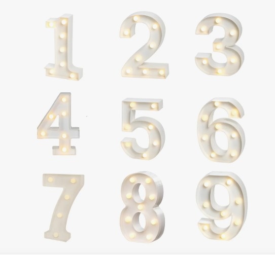 Número Led 15Cm - Tutti Festas