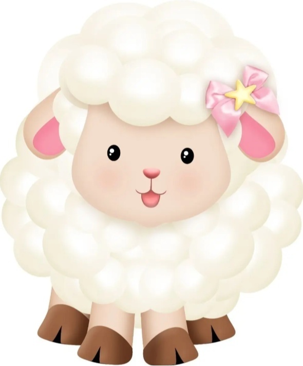 Mdf Ovelhinha Laço Rosa - Tutti Festas