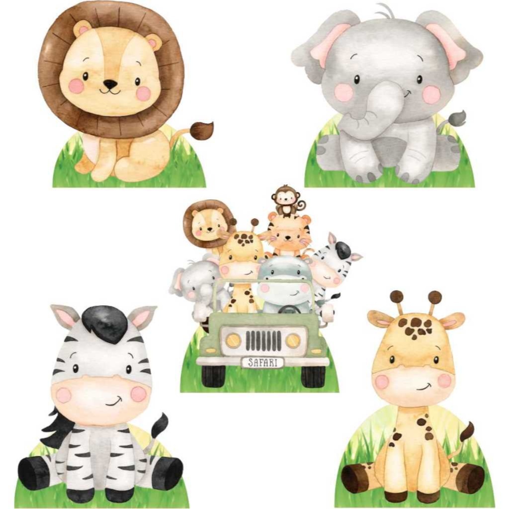 Kit Mdf-Safari Baby - Tutti Festas