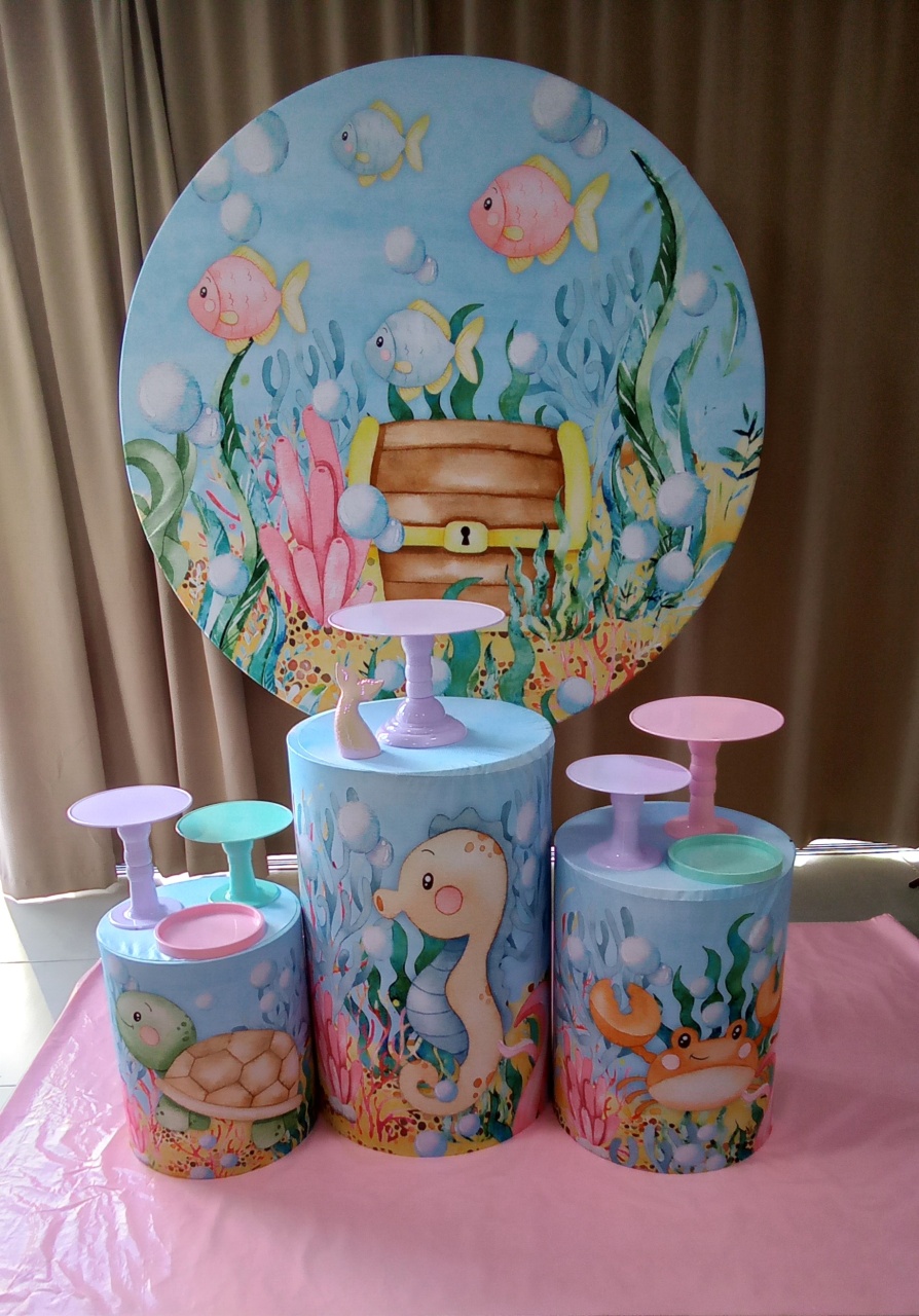 Fundo da Mar 1 - Cenário Mágico Festa