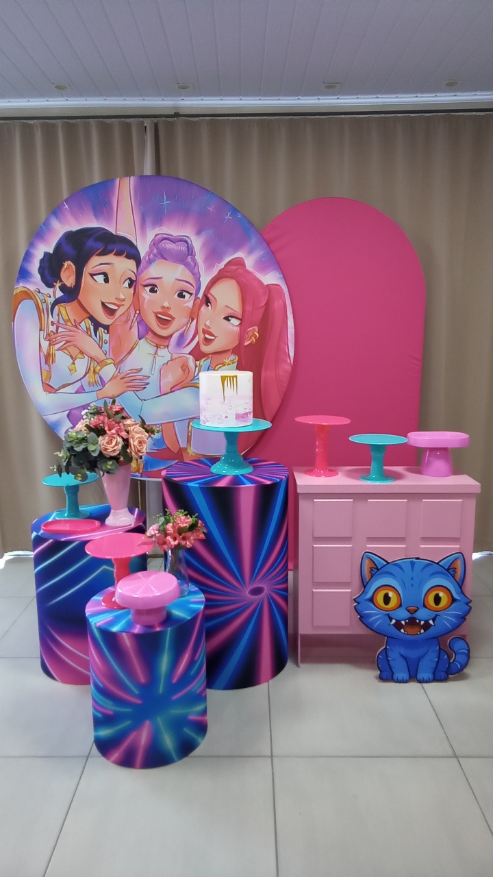 Guerreiras Kpop 3 - Cenário Mágico Festa