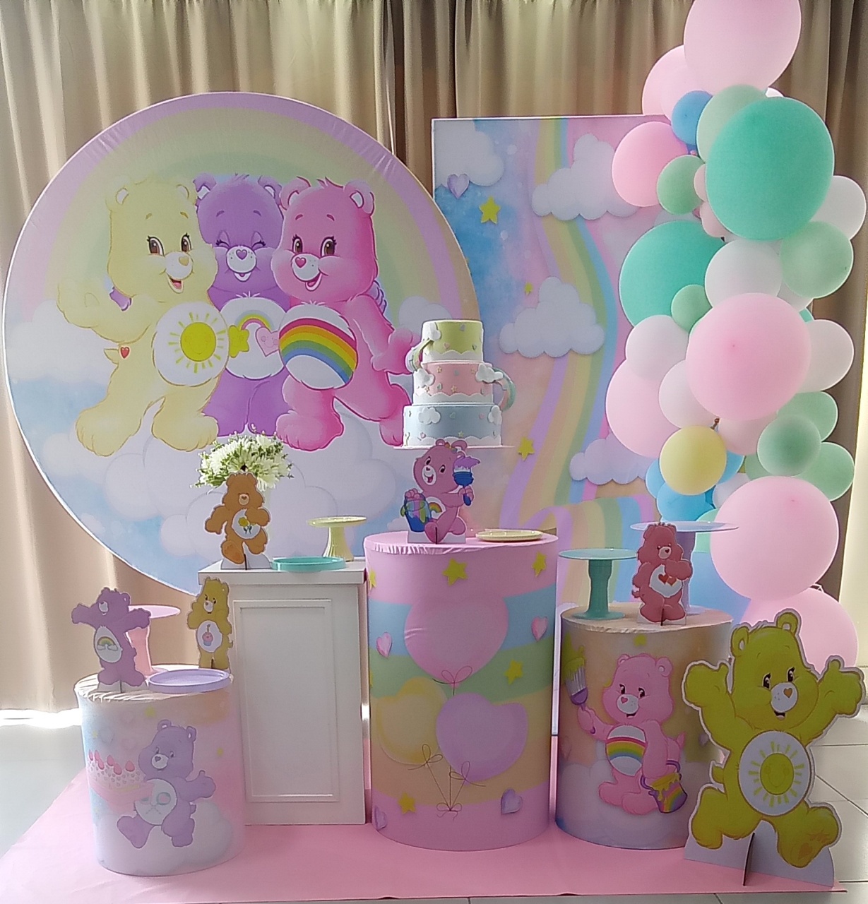 Ursinhos Carinhosos Decor - Cenário Mágico Festa