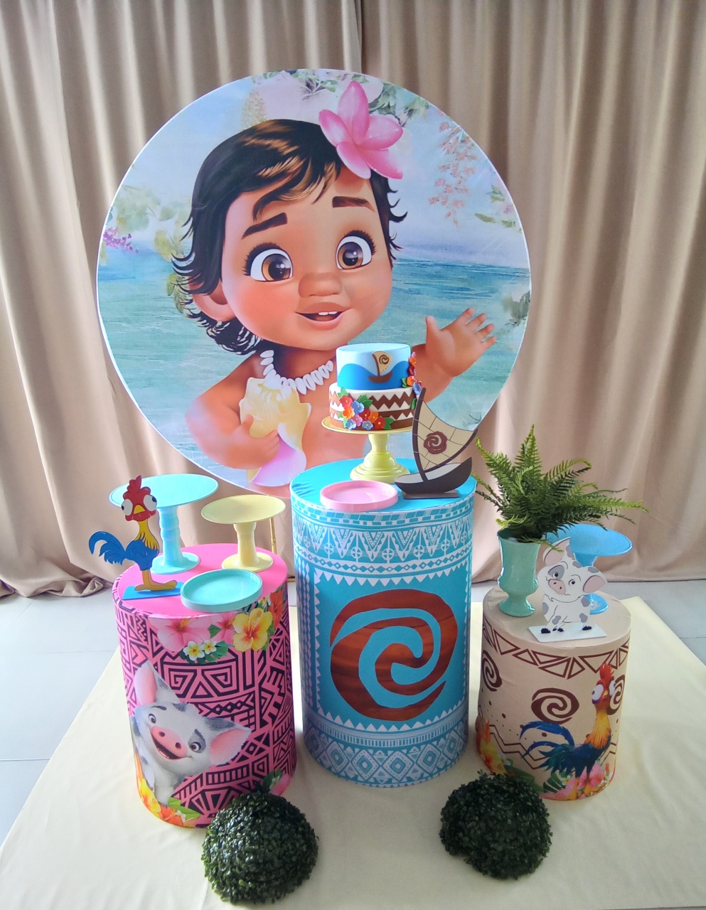 Moana Baby 1 - Cenário Mágico Festa