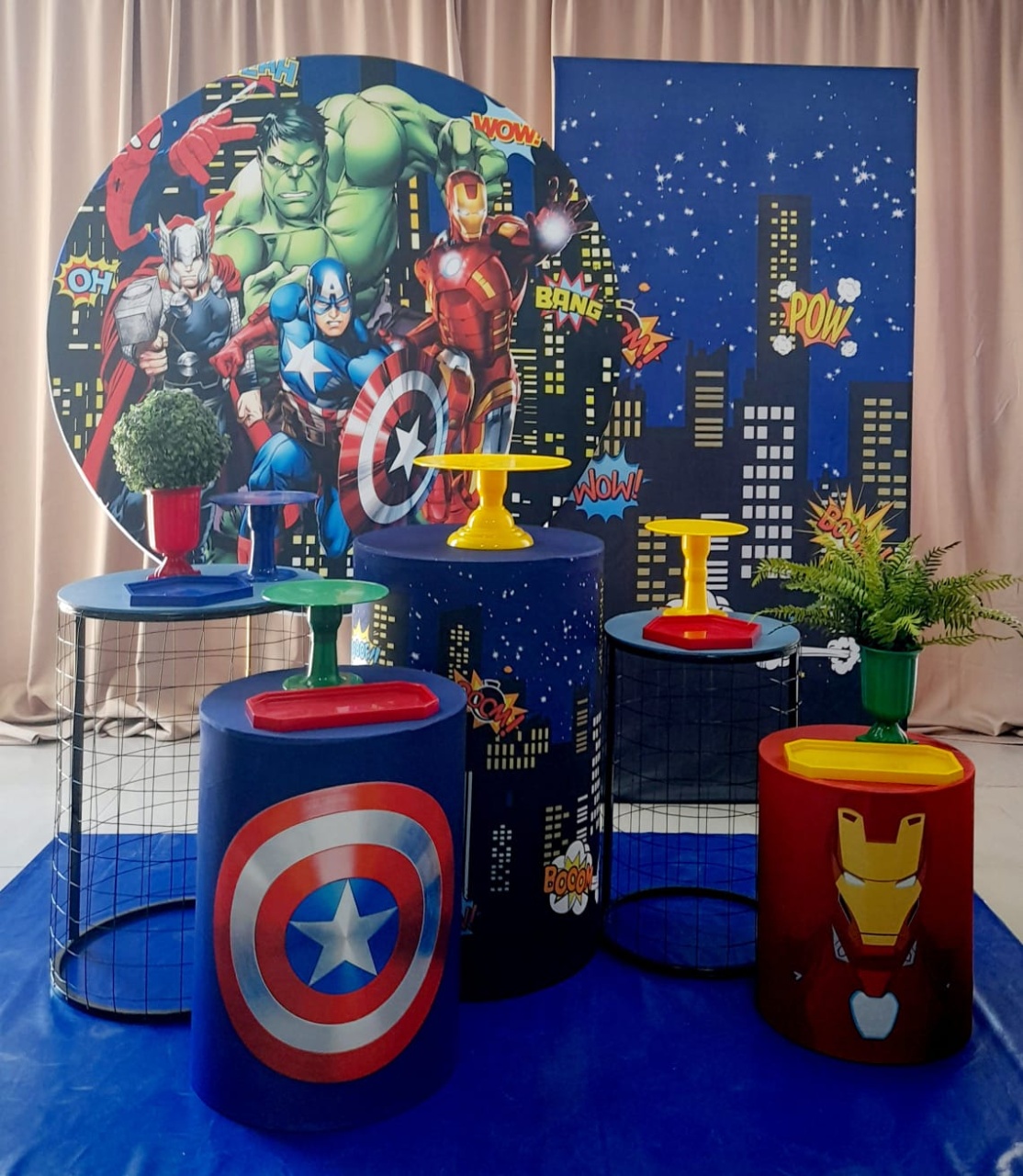 Vingadores Decor - Cenário Mágico Festa