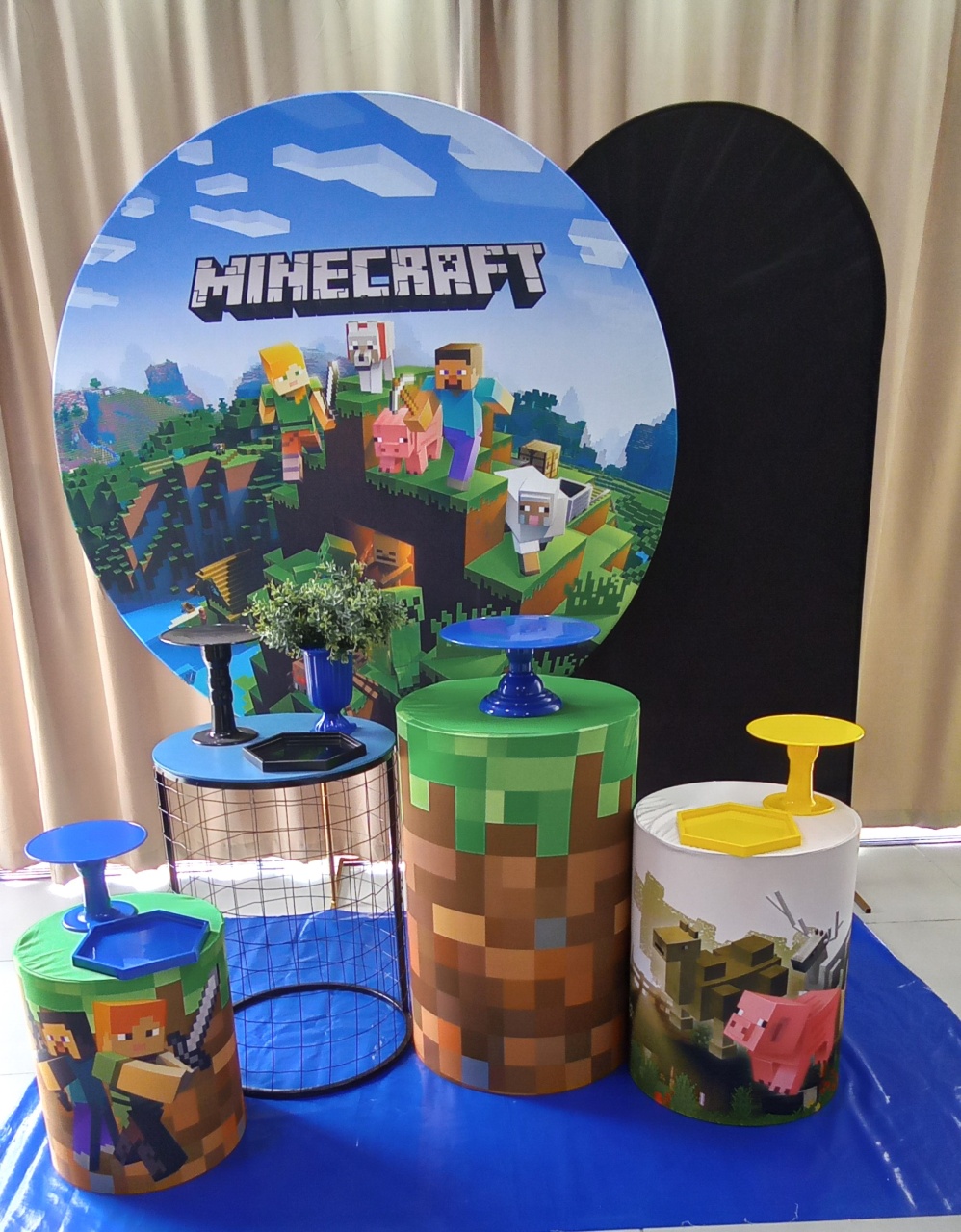 Minecraft 3 - Cenário Mágico Festa