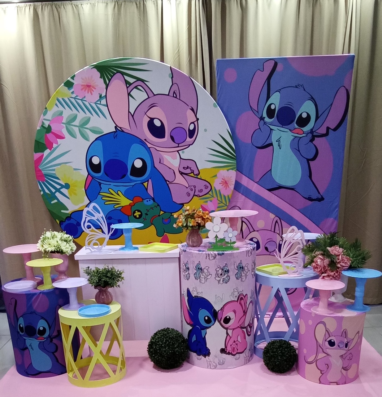 Lillo E Stitch Decor - Cenário Mágico Festa